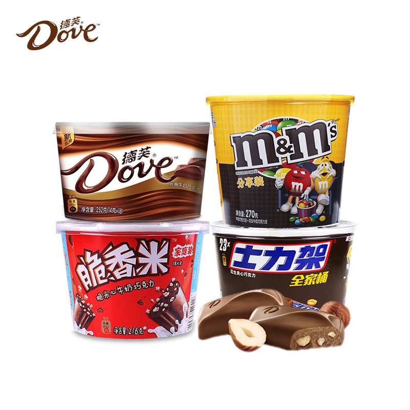 德芙脆香米巧克力多口味组合装年货休闲零食小吃大礼包