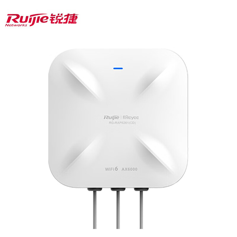 锐捷(Ruijie)千兆WiFi6室外无线AP 双频6000M 160M频宽 定向大功率RG-RAP6261(CD)
