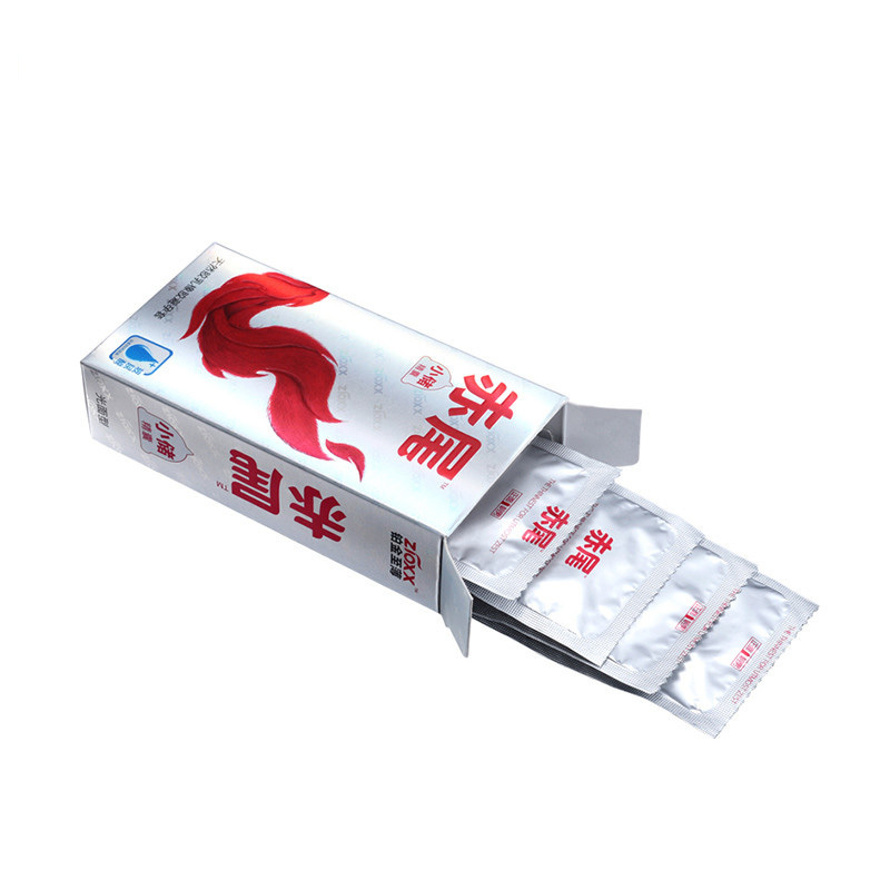 赤尾(Zioxx)超薄避孕套安全套 情趣用品 透明质酸天然乳胶套 铂金系列小储12片装