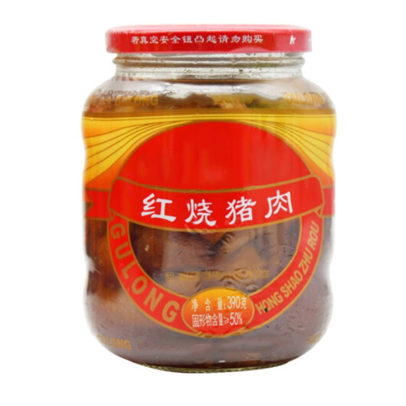 红烧猪肉居家户外罐头食品红烧肉类罐头 红烧猪肉415克（一瓶）