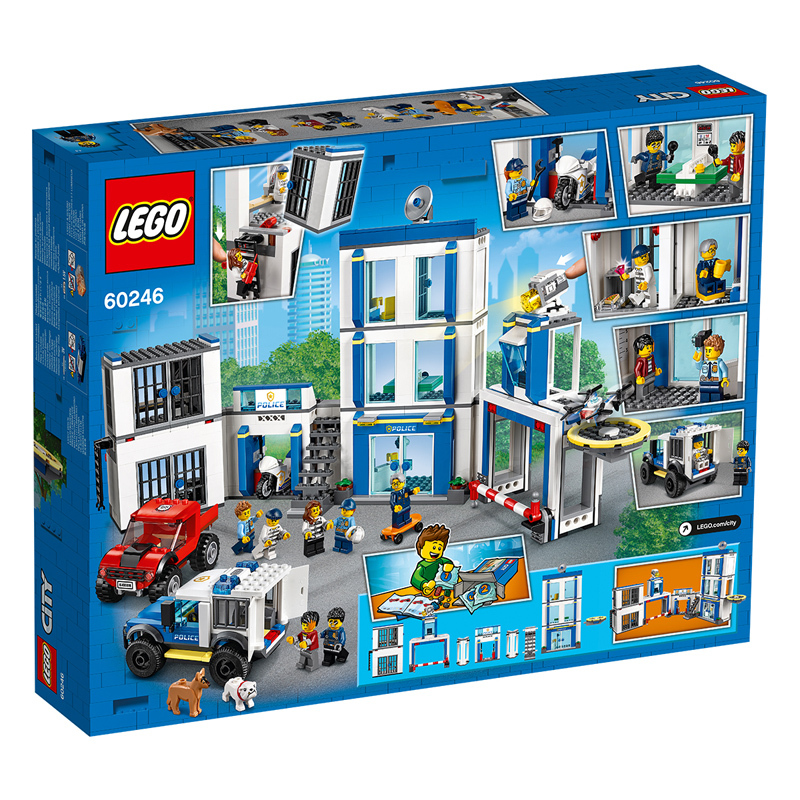 LEGO乐高城市系列乐高城市警局60246 男孩女孩6岁+生日礼物 玩具积木