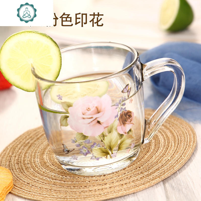家用加厚玻璃大号容量带盖早餐杯水果酸奶咖啡杯早餐杯
