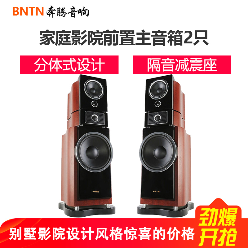 奔腾(BNTN)音响 木质无源别墅音箱 家庭影院套装 电视音响 卡拉OK 落地高保真音箱 功放音箱 纽约旗舰主箱2只