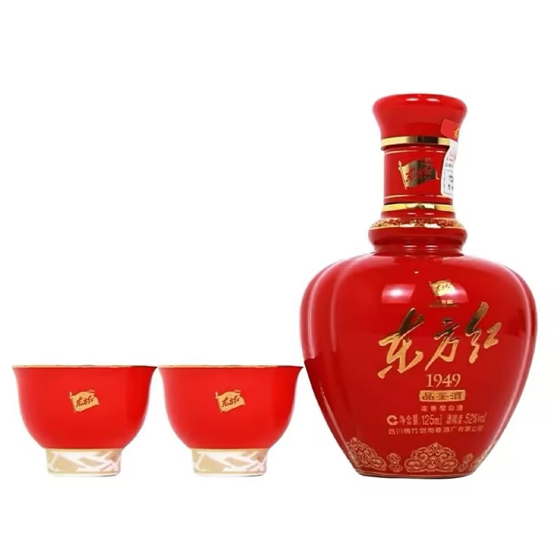 剑南春东方红1949小酒 52度125ml*1瓶礼盒 品鉴浓香型白酒高清大图