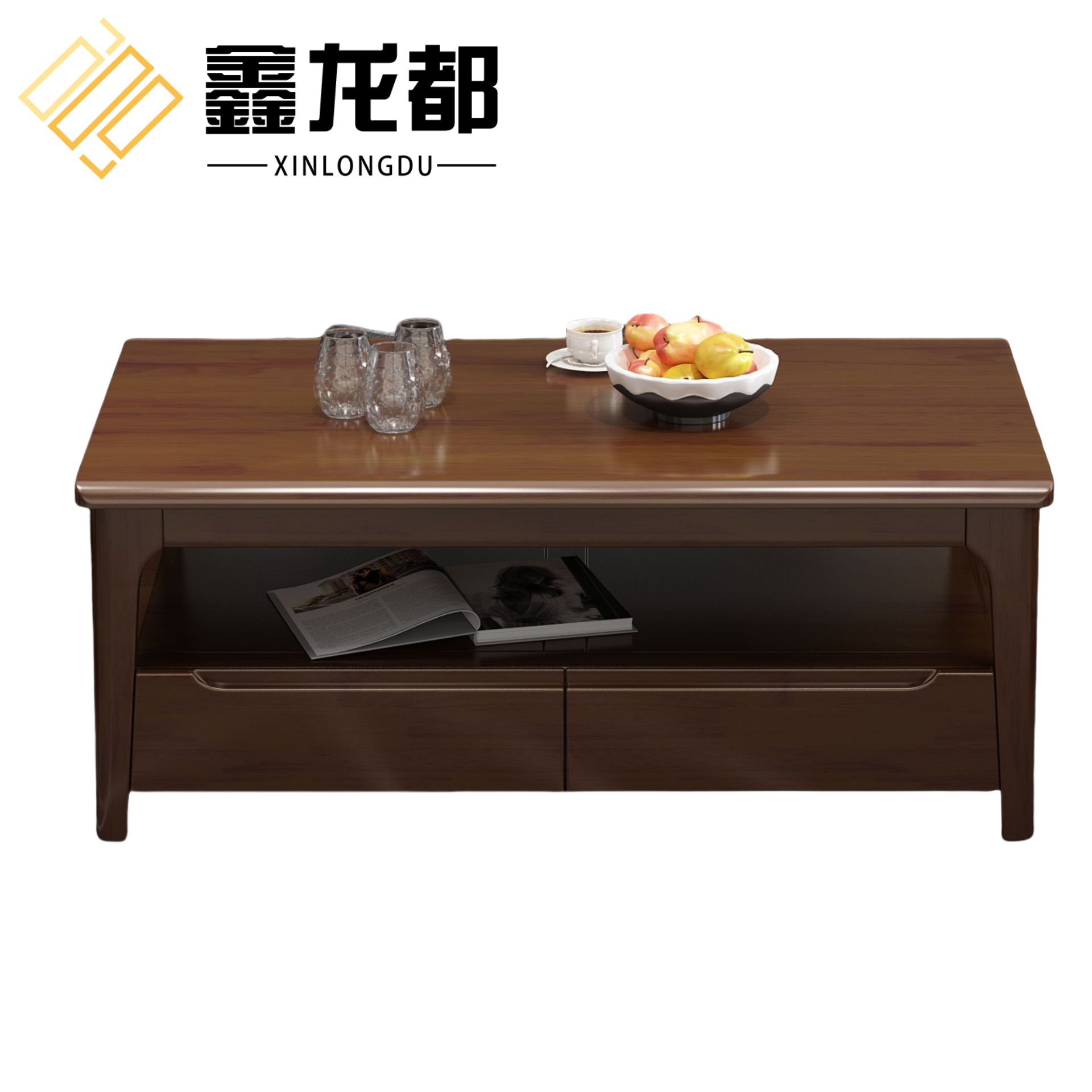 鑫龙都茶几双层120*60*45高清大图