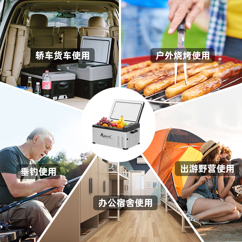 [补贴10%]车载冰箱12v24V车家两用压缩机制冷冷冻冷藏汽车货车小型冰箱高清大图