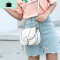 铆钉包包女斜挎包半圆形马鞍包2020新款甜美淑女百搭流苏链条包潮NEW LAKE