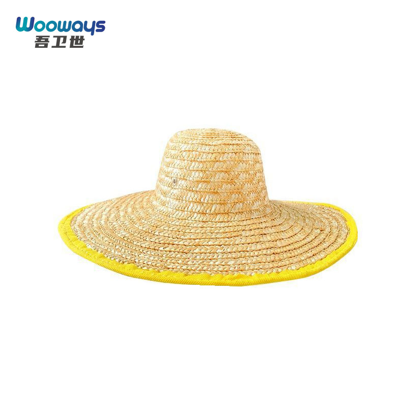 吾卫世 草帽 平顶款 46cm 收边 /顶高清大图