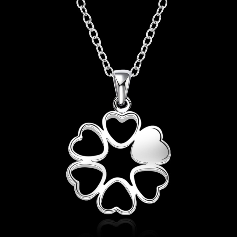 N648 Women Silver Necklace 镀925纯银女项链日韩版锁骨链潮人送女朋友七夕情人节礼物