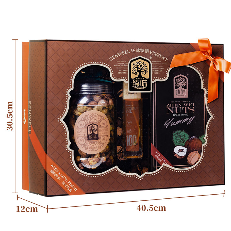 臻味环球臻情1495g+125ml坚果油组合大礼包年货福利送礼