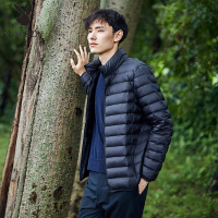 新款轻薄款男士羽绒服修身轻型短款立领羽绒服男装保暖运动外套潮羽绒服