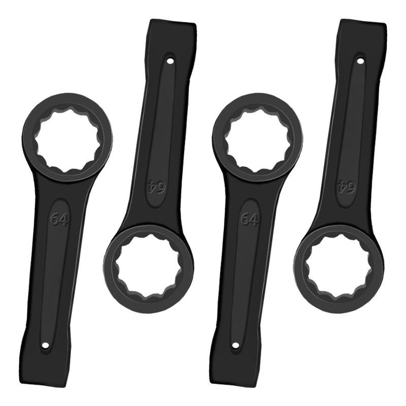 立伟铁牛敲击梅花扳手64mm/把高清大图