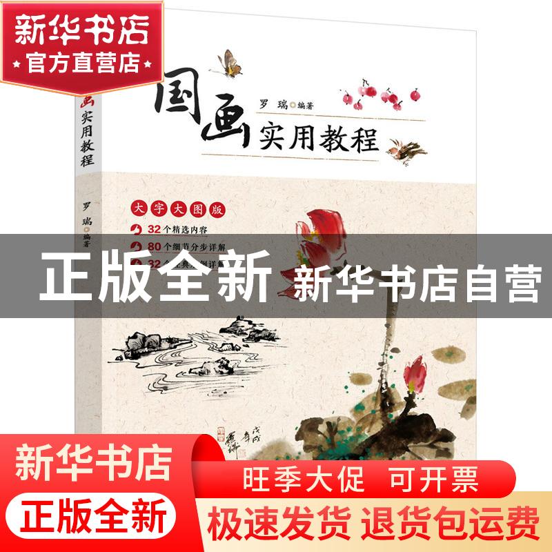 正版 国画实用教程 罗瑞编著 化学工业出版社 9787122341853 书籍