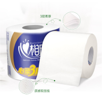 心相印 卷纸 心柔系列 三层140克*27卷 原生木浆有芯卷纸巾 原生木浆(整箱销售)