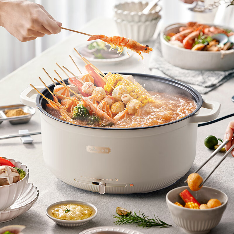 小熊(Bear) 电火锅 5L多功能锅 电煮锅分体式家用电热锅料理火锅 DHG-J50P1高清大图