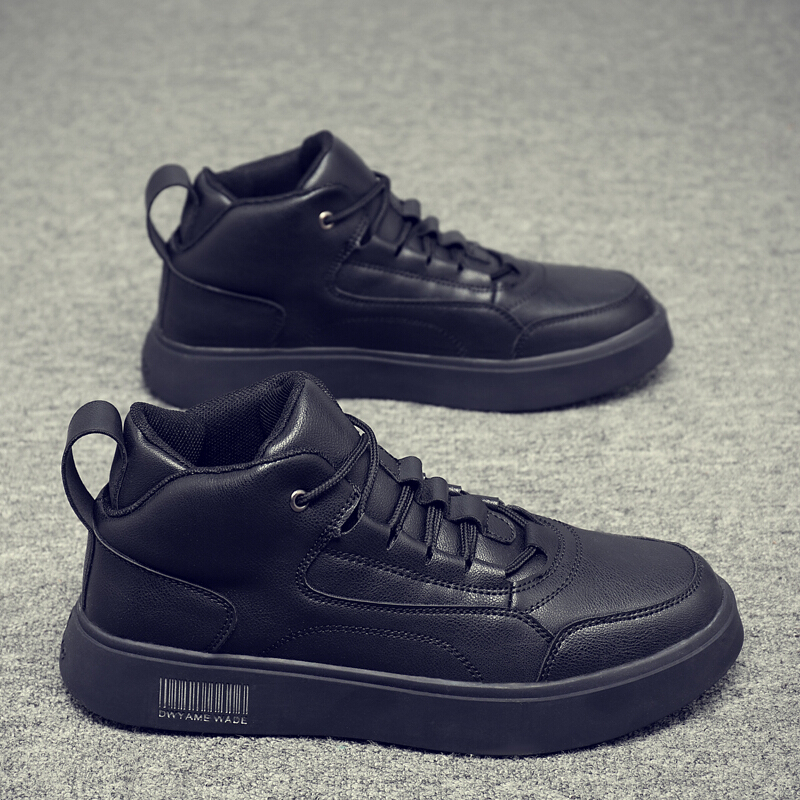 xeejee秋冬季男鞋红色高帮板鞋韩版潮流休闲百搭网红潮鞋子2020新款