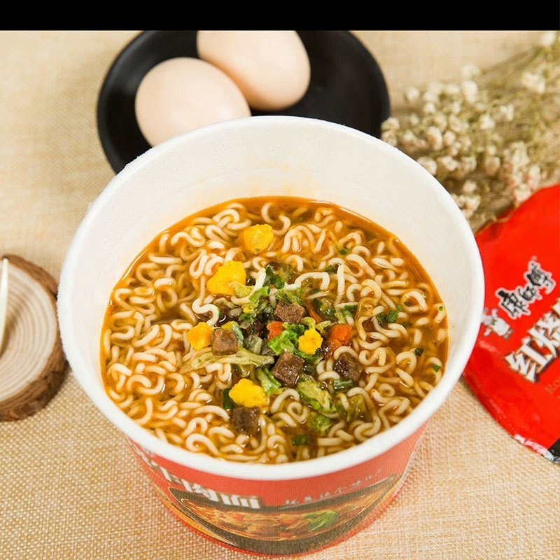 康师傅 经典红烧牛肉面113g*12桶 整箱装