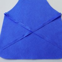 [白色加厚中号十条]成人一次性无纺布围裙厚餐饮烧烤火锅烘焙陶艺围兜简约生活日用家庭清洁用品