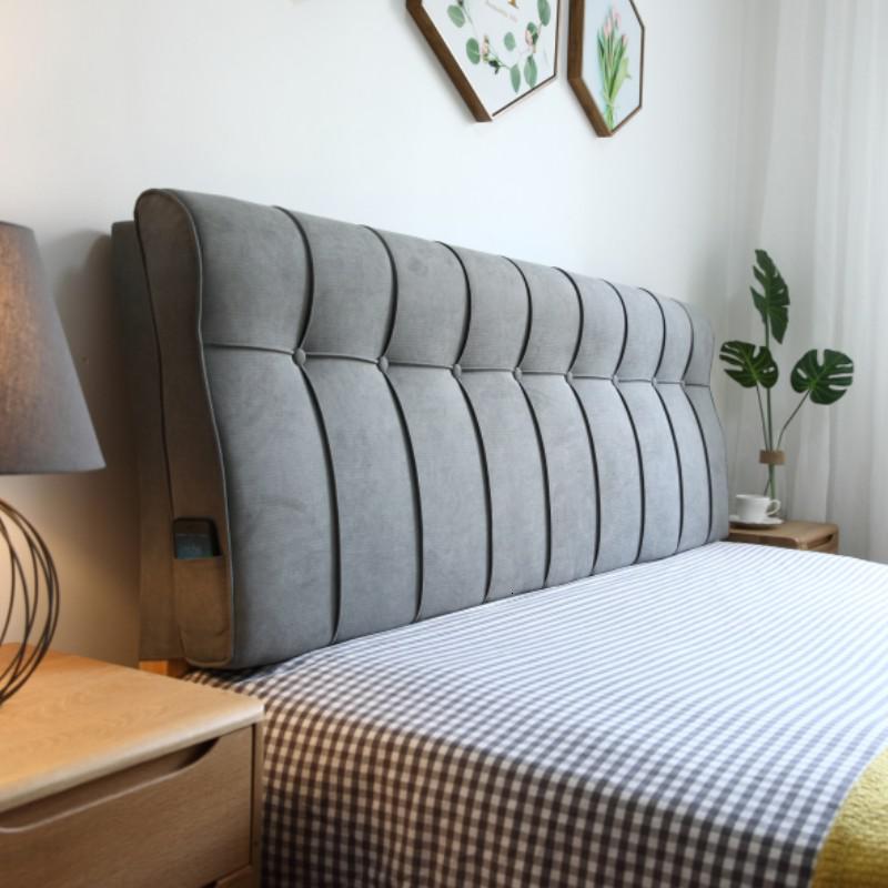家柏饰(CORATED)北欧靠垫床上软包榻榻米靠枕床头板套罩布艺可拆洗大靠背垫双人高清大图