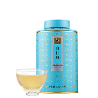 八马茶叶 百福系列 福鼎白茶白牡丹紧压白茶龙珠单颗装 罐装80g