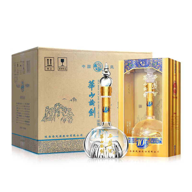 西凤 华山论剑10年 52度500ml凤香型 新老版本年份随机高清大图
