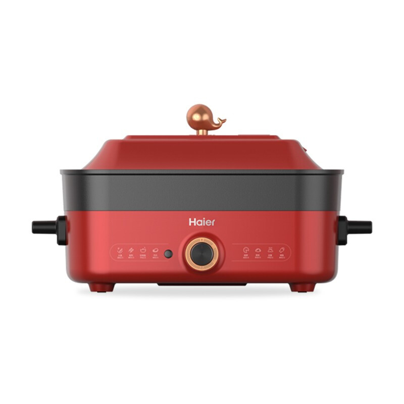 海尔(Haier)多功能锅 家用5L大容量多功能电热锅 电火锅 DYG-MX5001A 红色