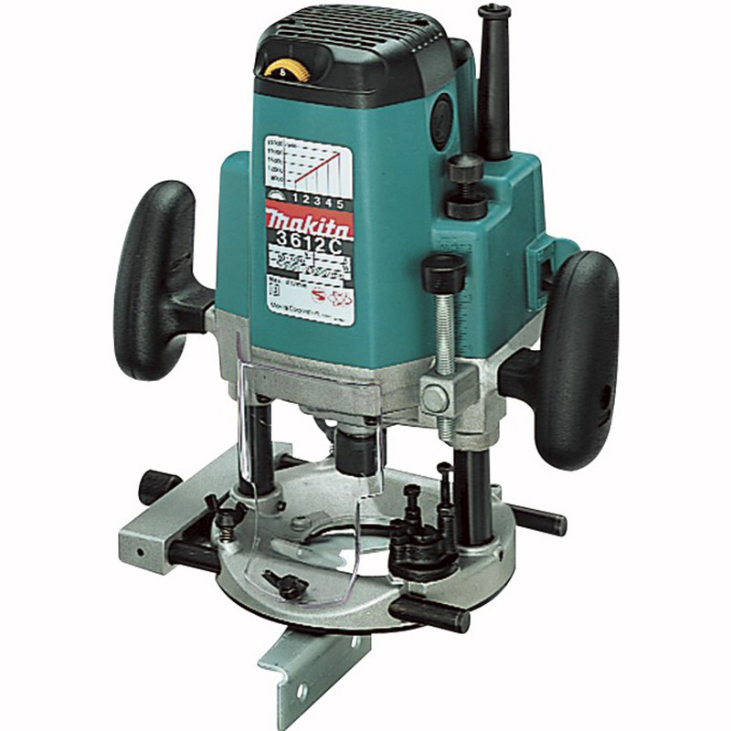makita牧田电木铣3612c木工用雕刻机修边机带调速1850w出厂标配单位台