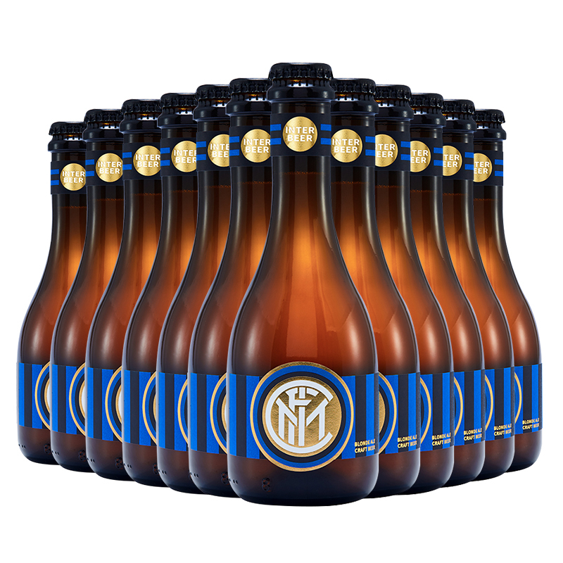 意大利原装进口国际米兰手工精酿啤酒Inter Beer 12.5度麦芽酿造330ml*12瓶整箱装