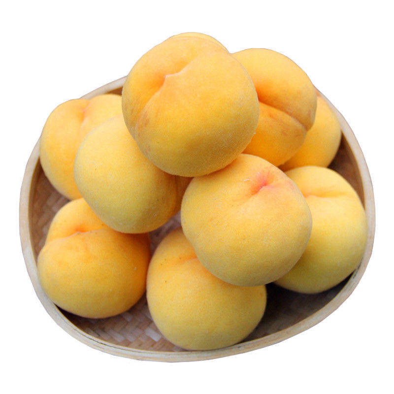 [五个农民]山东沂蒙山黄毛桃4.5斤装 新鲜脆甜 泡沫网托包装高清大图