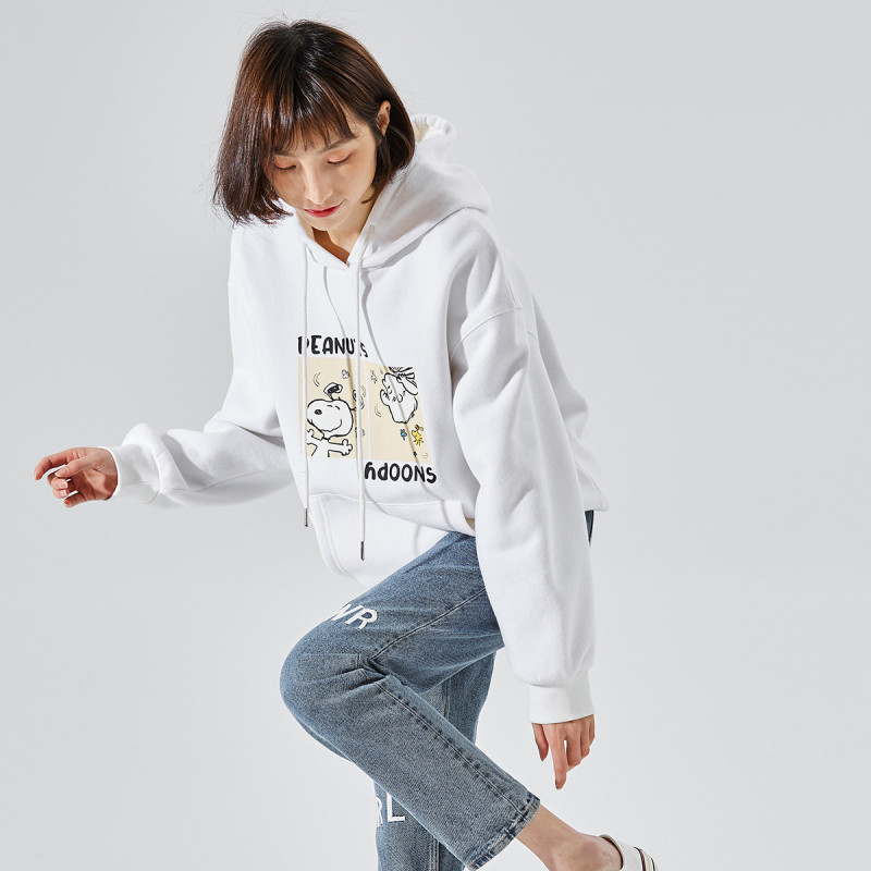 唐狮春季新款史努比联名圆领卫衣女宽松韩版设计感小众