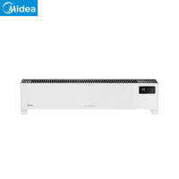 美的（Midea）NDV-FR踢脚线电暖器 取暖器 移动地暖 2200W防水浴室卧室办公室无光无声遥控温显干衣