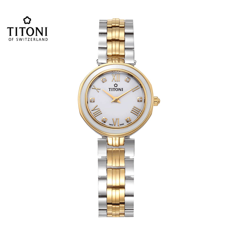 TITONI梅花优雅伊人石英表女表TQ42938SY-W-548高清大图