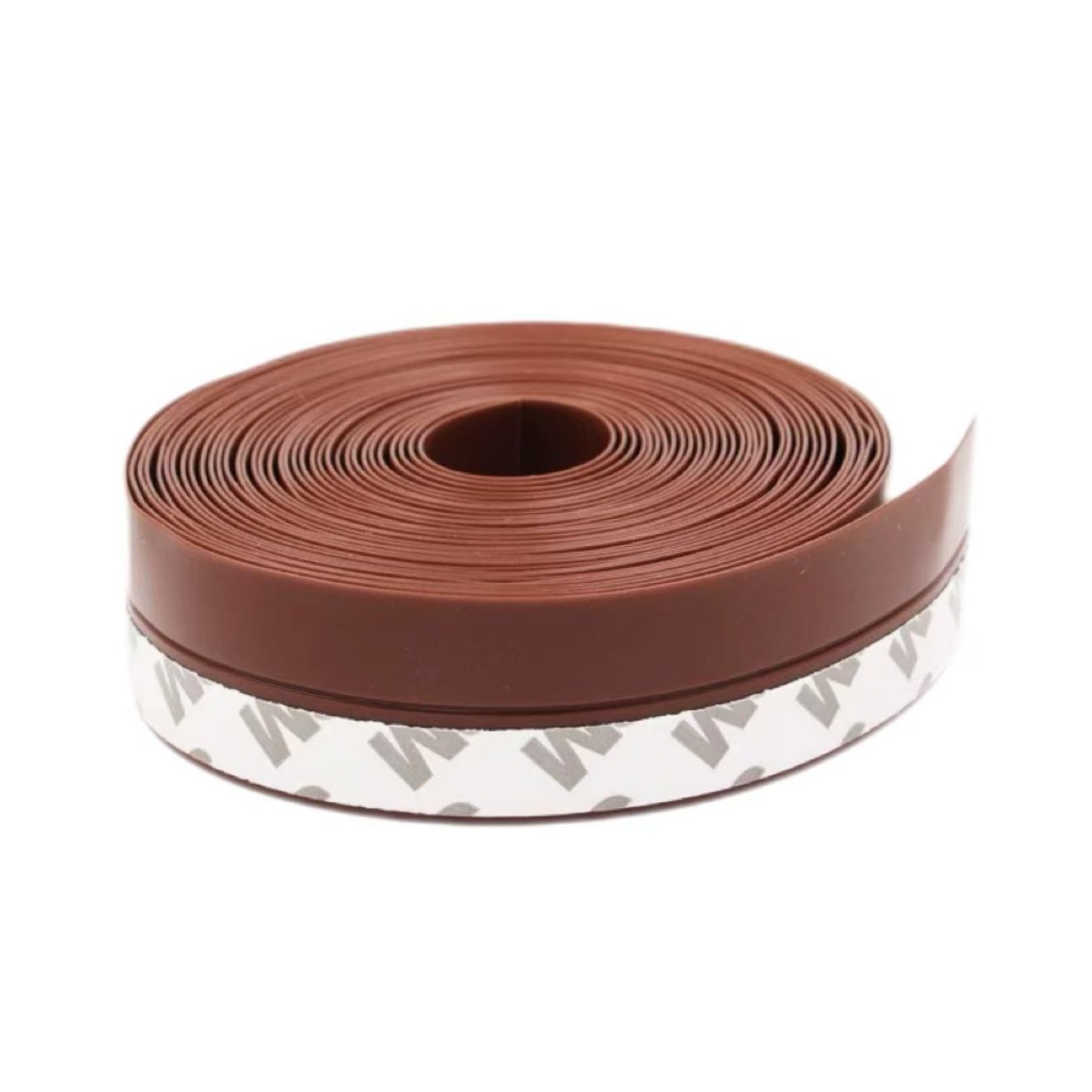 中锦科技 硅胶门窗密封条防风防尘自粘密封胶条 60mm*5米【棕色】卷