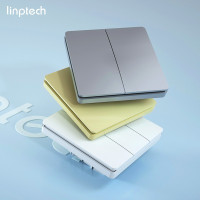 linptech智能开关&华为HiLink 手机远程控制联动小艺智能语音控制86型墙壁开关 免布线随意贴无线开关