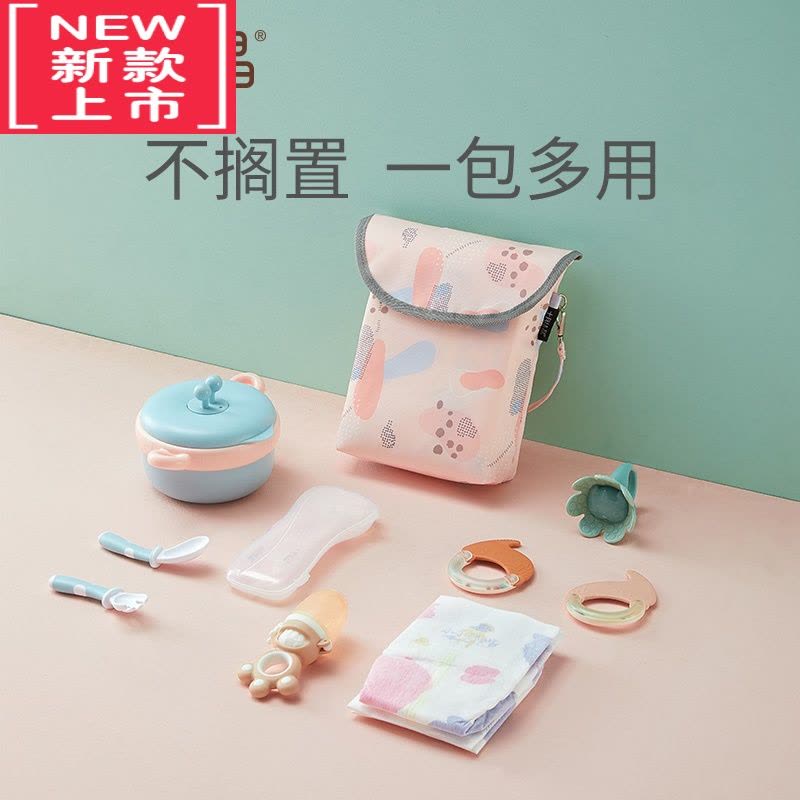 可莉允尿布袋婴儿床推车挂袋妈咪手提小包宝宝尿垫尿不湿收纳包图片