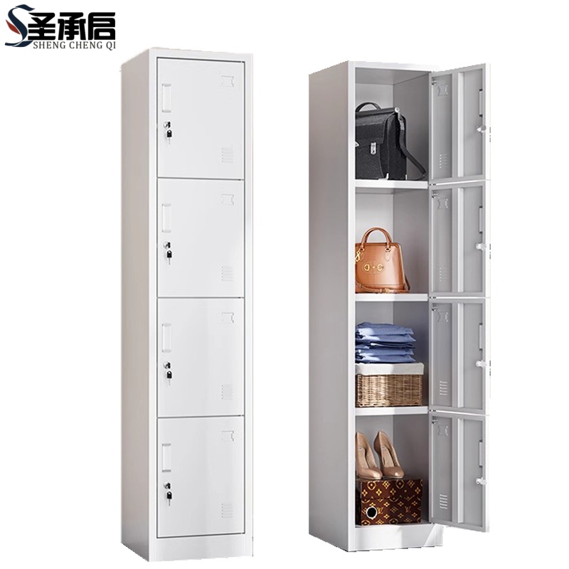 圣承启铁皮衣柜单四门台高清大图