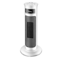 TCL取暖器TN-QG20-T8N 快速预热三档调节安全保护家用居浴室电暖器炉立式办公室电暖气片节能省电暖风机机械款白色