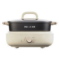 美菱(MELING)电火锅电炒锅电热锅电煮锅家用分体多功能锅6L火锅专用锅多用途锅MT-HZ55H2