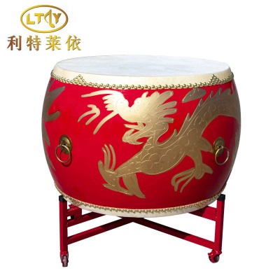 利特莱依 20寸牛皮鼓龙鼓战鼓+鼓架 常规款