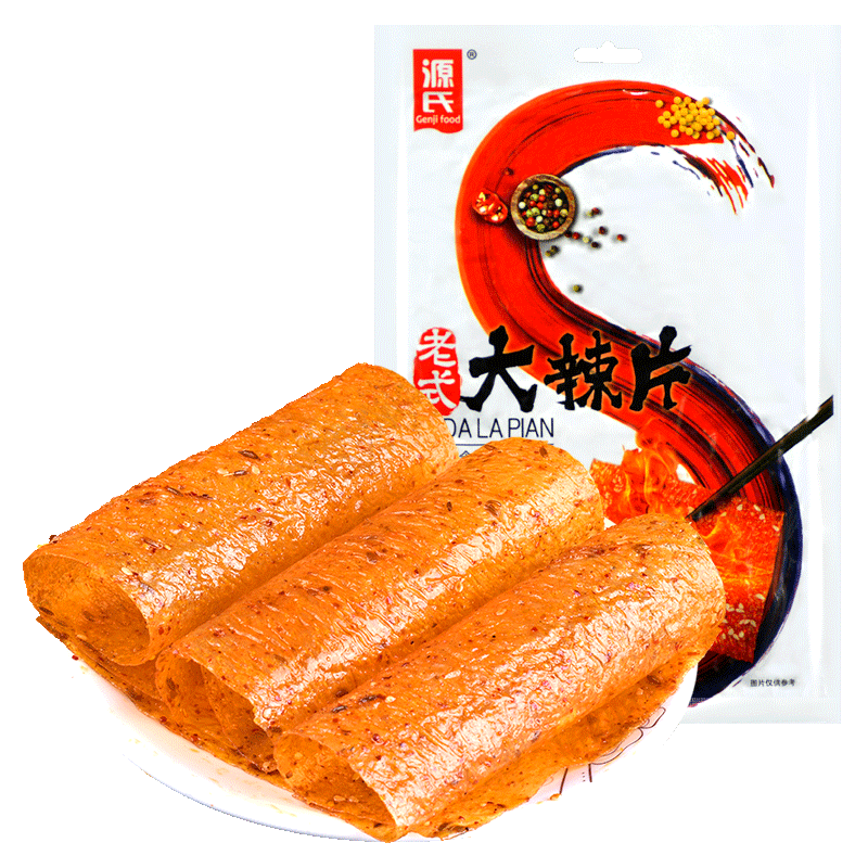 源氏老式大辣片网红休闲零食小吃小时后的味道148g袋参数