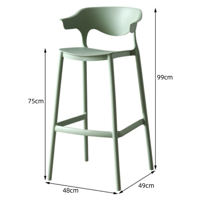 豫龙都吧台椅塑料把高清大图
