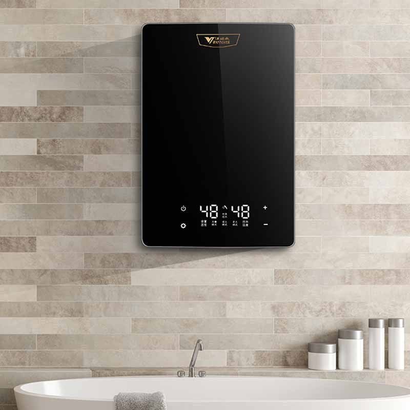 德国汉诺威H2A智能恒温即开即热式电热水器小型厨房卫浴两用大水量非金属石英管加热不结水沟高清大图