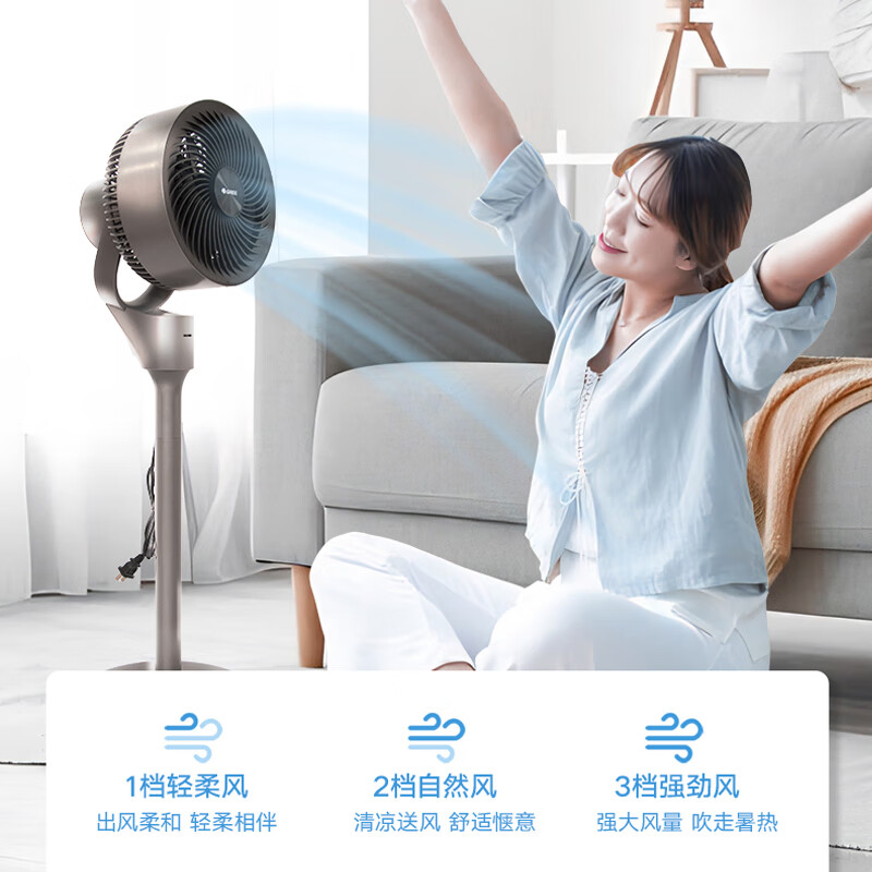 格力(GREE)空气循环扇 台地两用香薰远距送风 节能摇头家用台式落地扇 循环风扇 FXD-19S62Bag3 遥控款高清大图