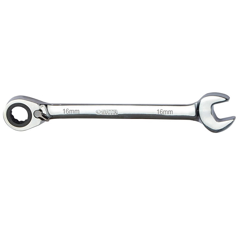 世达(SATA)公制全抛光双向快扳 16mm 46609