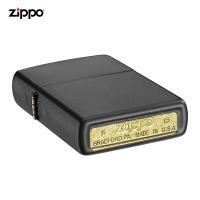 zippo芝宝打火机美国原装ZIPPO防风煤油打火机之宝218黑哑漆