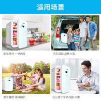 尤利特(UNIT)22L车载冰箱小型单人家用冷暖冰箱迷你微型租房宿舍学生车家两用冷热两用保鲜 双核智能数显屏幕