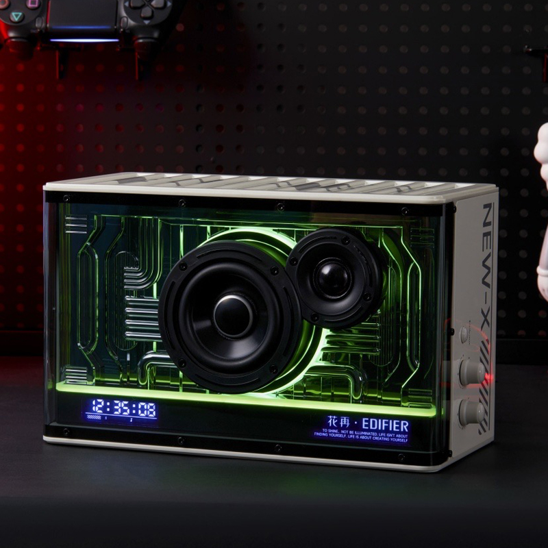 冇心漫步者花再NEW-X无线蓝牙音响桌面电脑音箱游戏超重低音炮 极光白