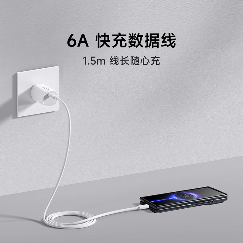 小米(mi)67W GaN小布丁充电器套装(USB-C)MDY-16-EJ高清大图