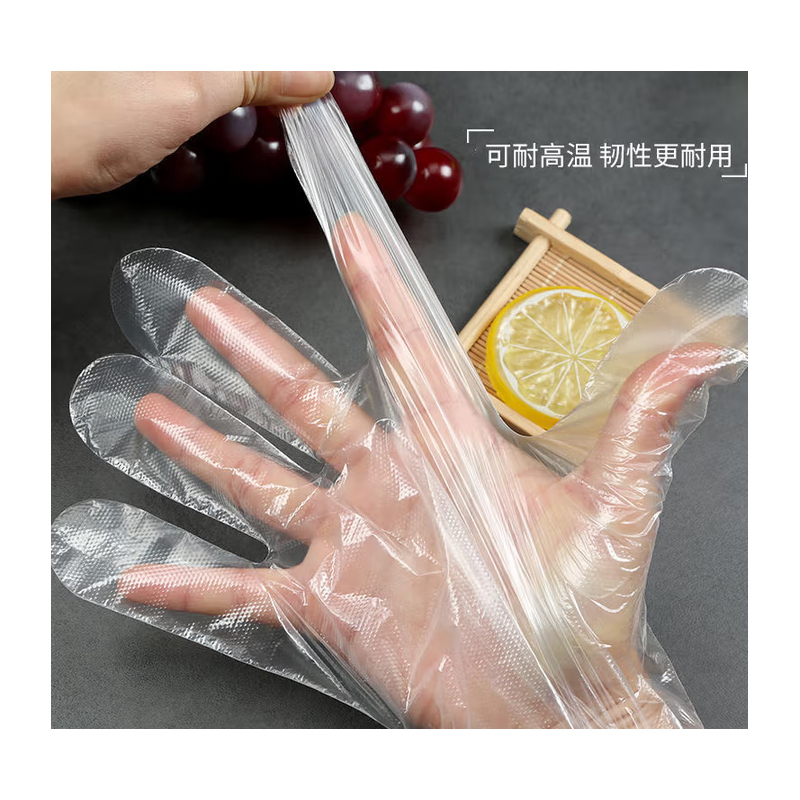 铭辰pe手套 一次性手套 100只/盒高清大图