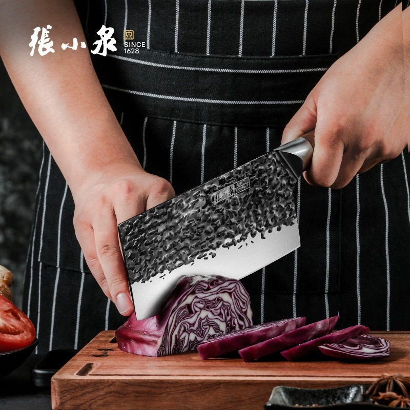 张小泉菜刀家用女士切片刀锋利切菜切肉斩切两用厨师专用刀具